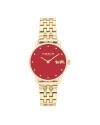 นาฬิกา COACH 14504445 Elliot Women's Watch Stainless steel Gold / Red