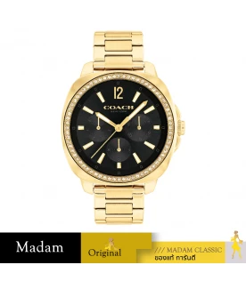 นาฬิกา COACH 14504398 kitt chronograph Women's Watch Stainless steel  Gold / Black		