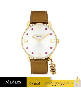 นาฬิกา COACH 14504449 Ladies Elliot Women's Watch Leather Gold / White