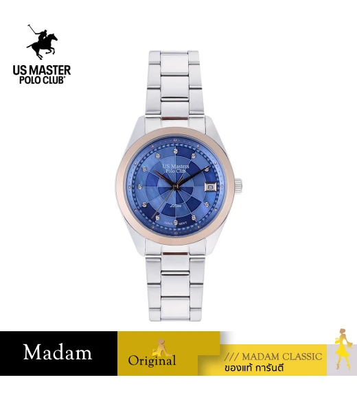 นาฬิกา US Master Polo Club USM-DD22-BU FIRST LADY HORIZON DATE BLUE	