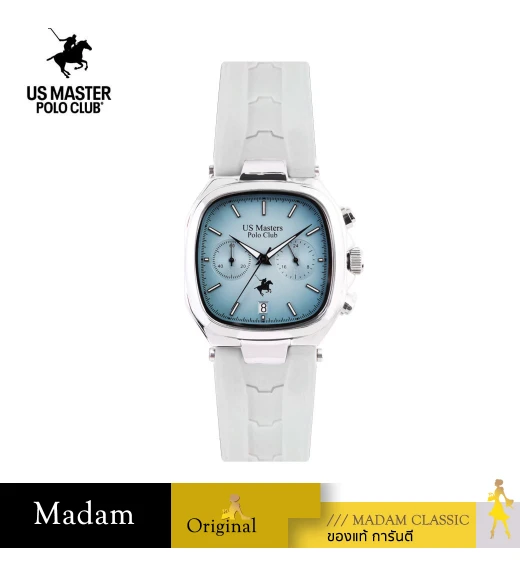 นาฬิกา US Master Polo Club USM-DD06-WE-BU TIMES SQUARE CHRONOGRAPH White Blue	