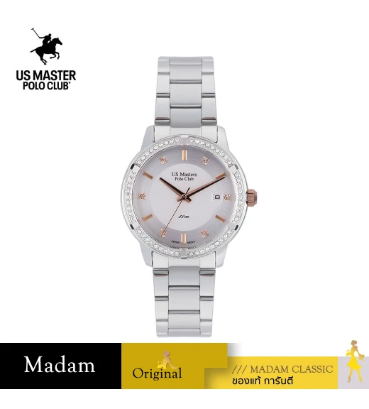 นาฬิกา US Master Polo Club USM-DD25-WE NEW YORK LADY DIAMOND WHITE	