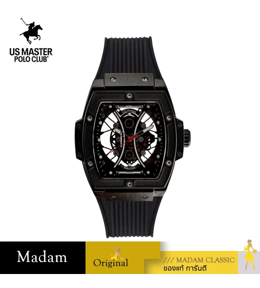 นาฬิกา US Master Polo Club USM-DD19-IPB RX-1 SKELETON PORTAL PLATING BLACK	