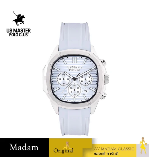 นาฬิกา US Master Polo Club USM-DC08-WE TIMES SQUARE CHRONOGRAPH WHITE