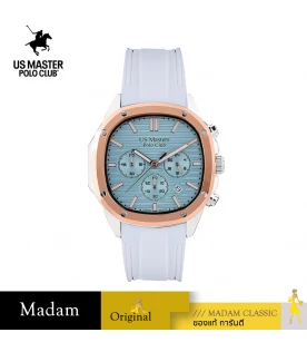 นาฬิกา US Master Polo Club USM-DC08-WE-LCY TIMES SQUARE CHRONOGRAPH WHITE / LIGHT CYAN	