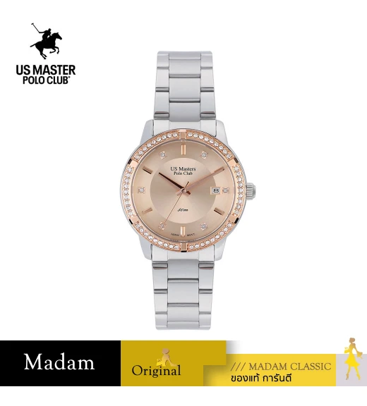 นาฬิกา US Master Polo Club USM-DD25-RG NEW YORK LADY DIAMOND ROSE GOLD	
