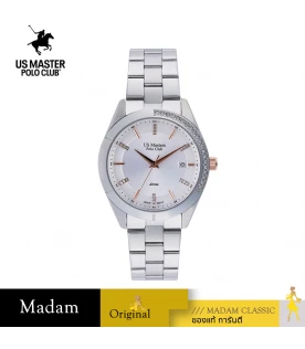 นาฬิกา US Master Polo Club USM-DD26-WE NEW YORK LADY CRESCENT DIAMOND WHITE	