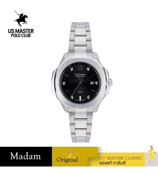 นาฬิกา US Master Polo Club USM-DD23-BK FIRST LADY NO.1 CLASSIC DATE BLACK	