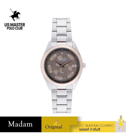 นาฬิกา US Master Polo Club USM-DD22-BR FIRST LADY HORIZON DATE BROWN	