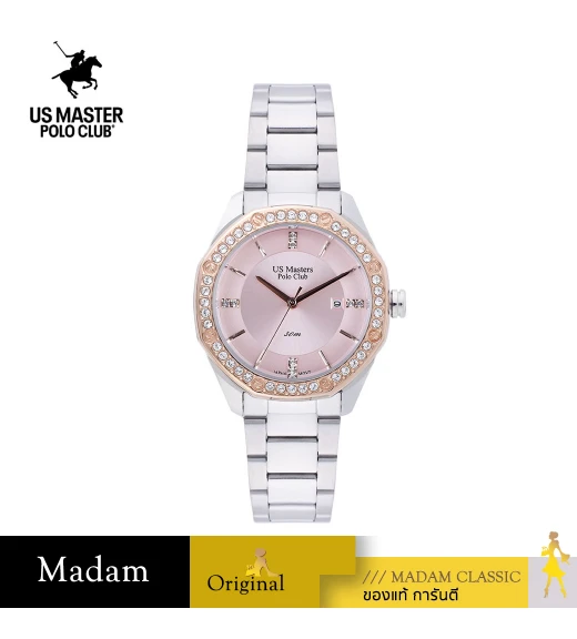 นาฬิกา US Master Polo Club USM-DD27-PK FIRST LADY DIAMOND RING DATE PINK	