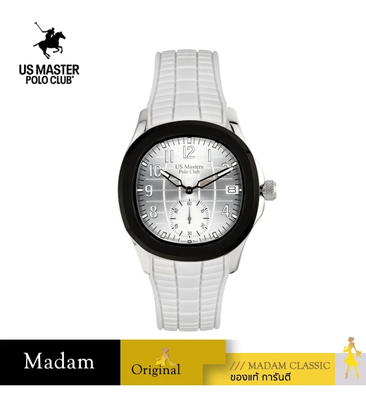 นาฬิกา US Master Polo Club USM-DD39-WE-BWE THE EMPIRE 60S DATE WHITE / BLACK WHITE	