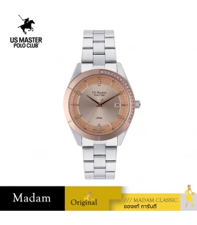 นาฬิกา US Master Polo Club USM-DD26-RG NEW YORK LADY CRESCENT DIAMOND ROSE GOLD	