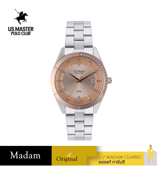 นาฬิกา US Master Polo Club USM-DD26-RG NEW YORK LADY CRESCENT DIAMOND ROSE GOLD	