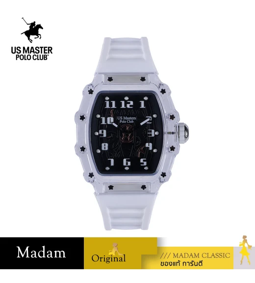 นาฬิกา US Master Polo Club USM-DD47-WE-BK RX-1 GLASS GOBY WHITE / BLACK	