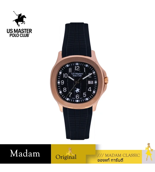นาฬิกา US Master Polo Club USM-DD42A-RG-BK EMPIRE CLASSIC DATE 40MM ROSEGOLD / BLACK	