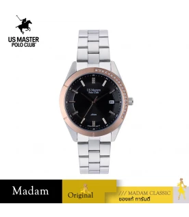 นาฬิกา US Master Polo Club USM-DD26-RG-BK NEW YORK LADY CRESCENT DIAMOND ROSEGOLD / BLACK	