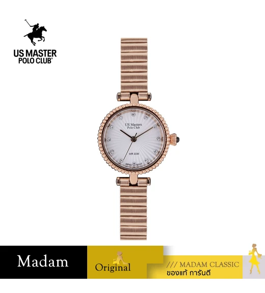 นาฬิกา US Master Polo Club USM-DE20-RG-WE FIRST LADY PEARL OYSTER ROSEGOLD / WHITE	