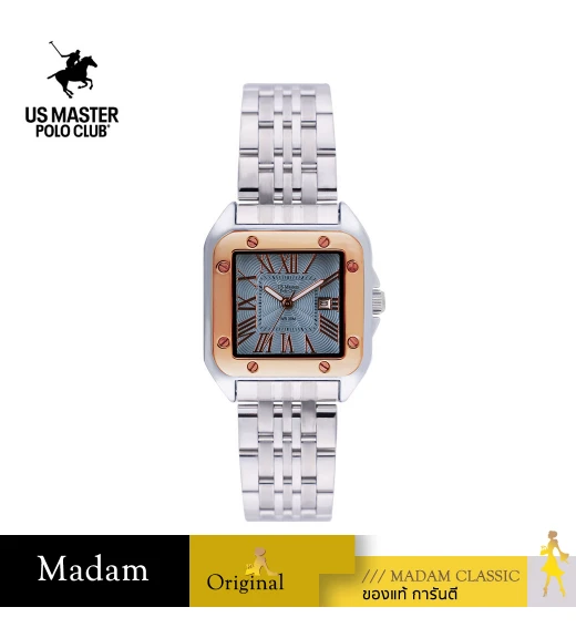 นาฬิกา US Master Polo Club USM-DE16R-LBU FIRST LADY NO.4 33MM ROSEGOLD / LIGHT BLUE	