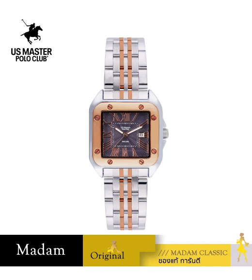 นาฬิกา US Master Polo Club USM-DE16-SRG-DVT FIRST LADY NO.4 33MM SILVER ROSEGOLD / DARK VIOLET	