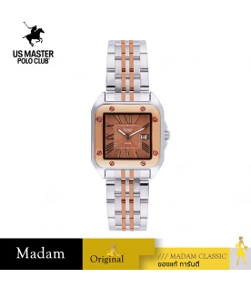 นาฬิกา US Master Polo Club USM-DE16-SRG-OR FIRST LADY NO.4 33MM SILVER ROSEGOLD / ORANGE	