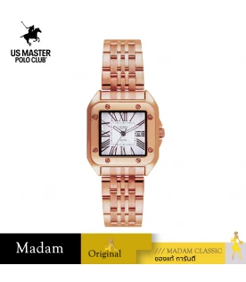 นาฬิกา US Master Polo Club USM-DE16-RG-WE FIRST LADY NO.4 33MM ROSEGOLD / WHITE	