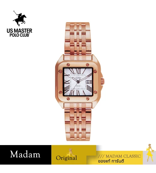 นาฬิกา US Master Polo Club USM-DE16-RG-WE FIRST LADY NO.4 33MM ROSEGOLD / WHITE	