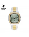 นาฬิกา US Master Polo Club USM-DF04-SGD-PGN TIMES SQUARE DIAMOND DATE SILVER GOLD / PISTACHIO GREEN	