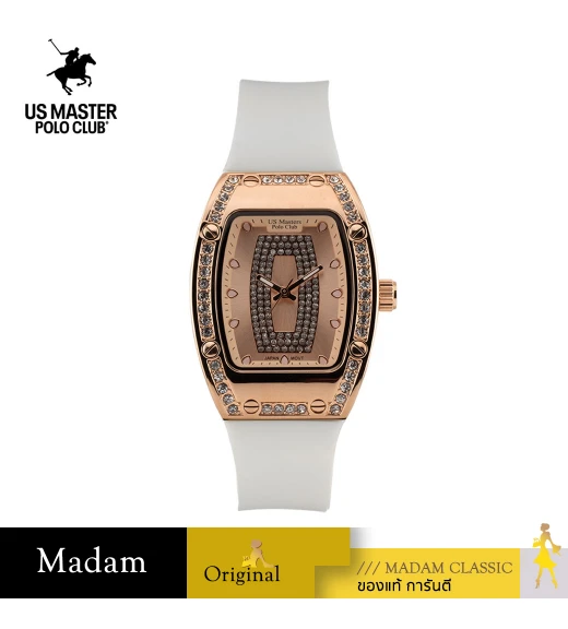นาฬิกา US Master Polo Club USM-DD53-WE-RG RX-1 MILLIONAIRE WHITE / ROSEGOLD	