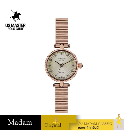 นาฬิกา US Master Polo Club USM-DE20-RG-WN FIRST LADY PEARL OYSTER ROSEGOLD / WINE	