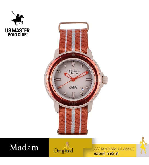 นาฬิกา US Master Polo Club USM-DF01-OR-RG ICONIC TERRA SCUBA ORANGE / ROSEGOLD	
