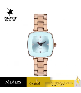 นาฬิกา US Master Polo Club USM-DE22-RG-LBU FIRST LADY CRYSTALLINE DATE  ROSEGOLD / LIGHT BLUE	