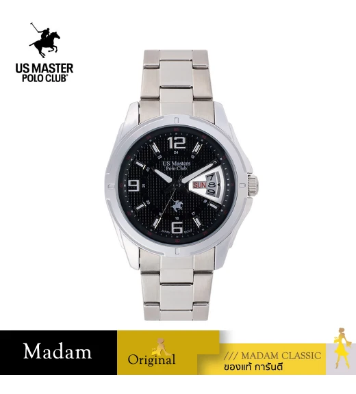 นาฬิกา US Master Polo Club USM-DE04-BK BOSTON MODERN DAY DATE 42MM Black	