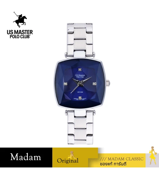 นาฬิกา US Master Polo Club USM-DE22-BU FIRST LADY CRYSTALLINE DATE BLUE	