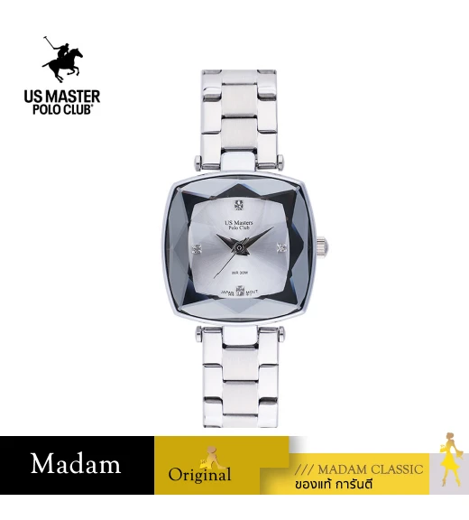 นาฬิกา US Master Polo Club USM-DE22-WE FIRST LADY CRYSTALLINE DATE WHITE	