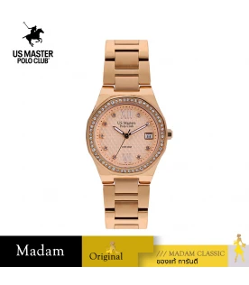 นาฬิกา US Master Polo Club USM-DE25-RG DETROIT GRAND DIAMOND DATE ROSEGOLD	