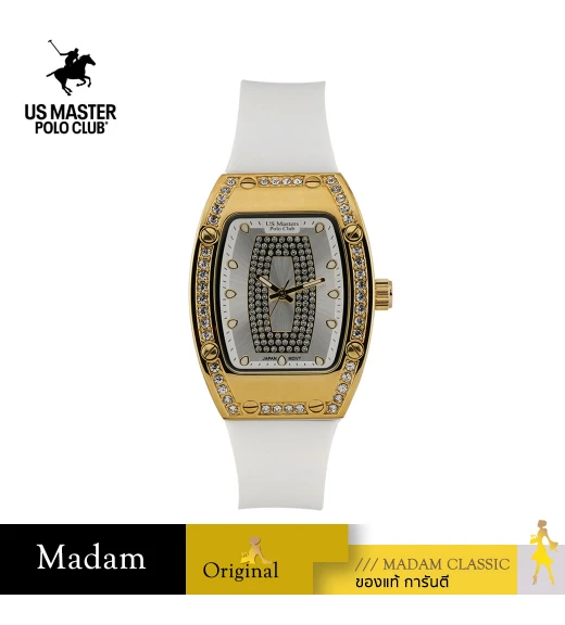 นาฬิกา US Master Polo Club USM-DD53-WE-GWE RX-1 MILLIONAIRE  WHITE / GOLD WHITE	