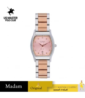นาฬิกา US Master Polo Club USM-DE24-SRG-PK FIRST LADY REGAL 28 MM SILVER ROSEGOLD / PINK	
