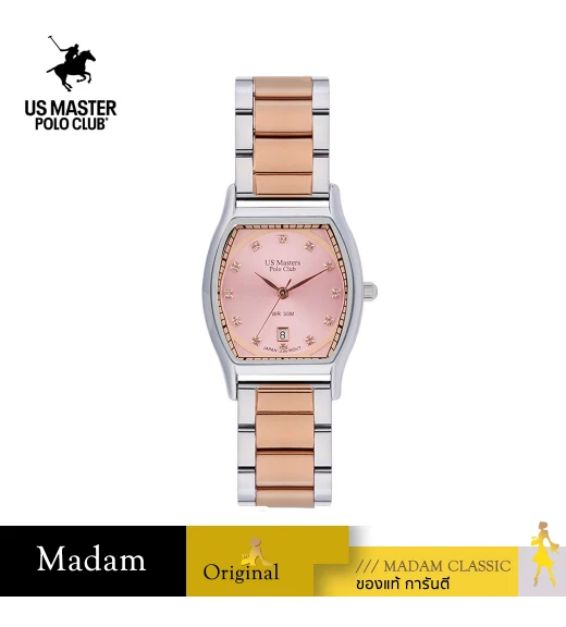 นาฬิกา US Master Polo Club USM-DE24-SRG-PK FIRST LADY REGAL 28 MM SILVER ROSEGOLD / PINK	