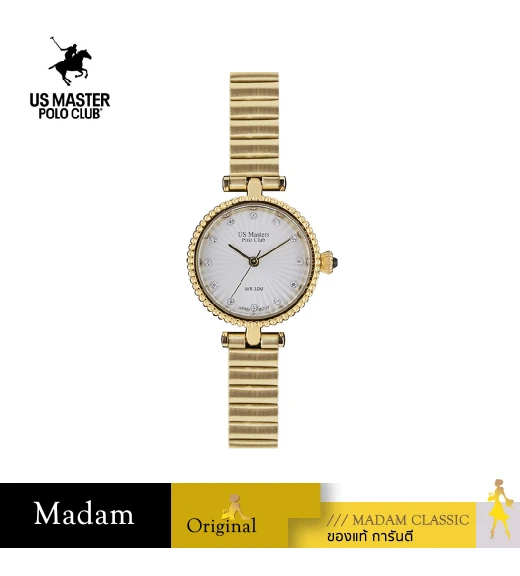 นาฬิกา US Master Polo Club USM-DE20-GD-WE FIRST LADY PEARL OYSTER GOLD / WHITE	