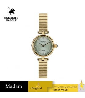 นาฬิกา US Master Polo Club USM-DE20-GD-IGN FIRST LADY PEARL OYSTER GOLD / GREEN	