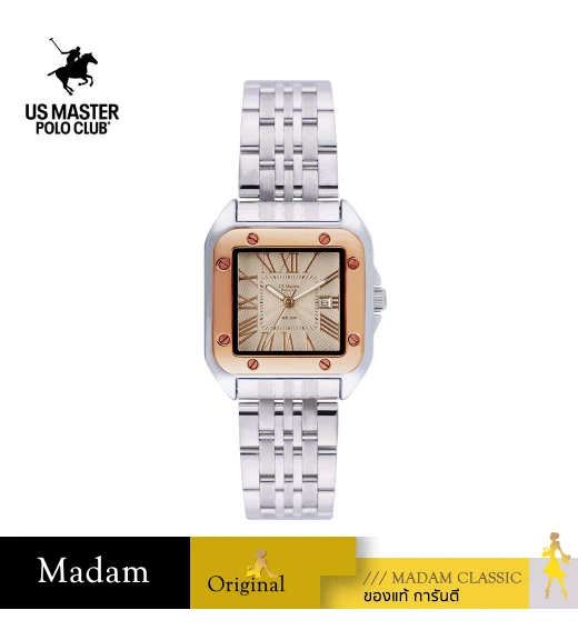 นาฬิกา US Master Polo Club USM-DE16R-SD FIRST LADY NO.4 33MM ROSEGOLD / SAND	