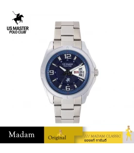 นาฬิกา US Master Polo Club USM-DE04-BU BOSTON MODERN DAY DATE 42MM BLUE	
