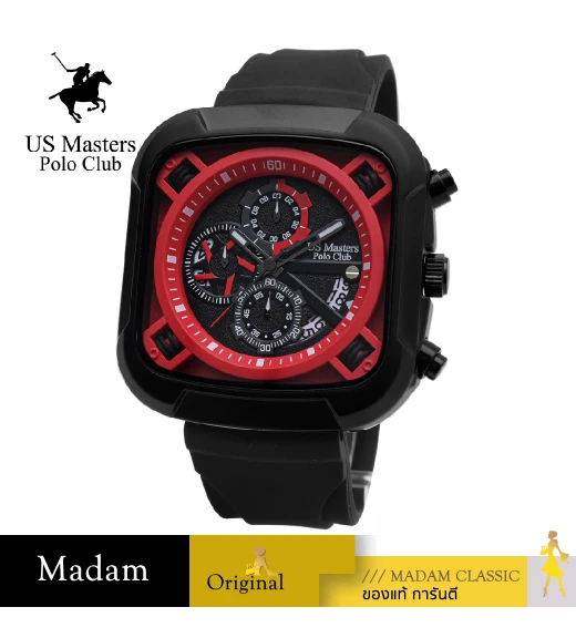 นาฬิกา US Master Polo Club USM-220811S-IPRD USM-220811S PLATING BLACK / RED	