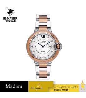 นาฬิกา US Master Polo Club USM-DH04-SRG-WE HARMONY CLASSIC DATE SILVER ROSEGOLD / WHITE	