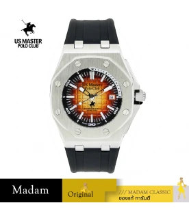 นาฬิกา US Master Polo Club USM-230808-BK-OR SIGNATURE OCTAGON ROYAL  ORANGE	