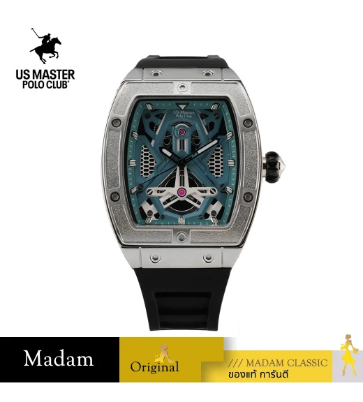 นาฬิกา US Master Polo Club USM-DH12-BK-RCY RX-1 PHANTOM M.1 BLACK / RETRO CYAN	