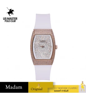นาฬิกา US Master Polo Club USM-DK03-WE-RWE RX-1 LADY DIAMONDS SHIELD WHITE / ROSEGOLD WHITE	