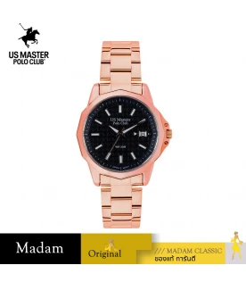นาฬิกา US Master Polo Club USM-DF10-RG-BK BOSTON CLASSIC 30MM ROSEGOLD / BLACK	
