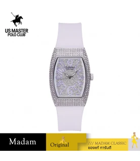 นาฬิกา US Master Polo Club USM-DK03-WE-WE RX-1 LADY DIAMONDS SHIELD WHITE / WHITE	