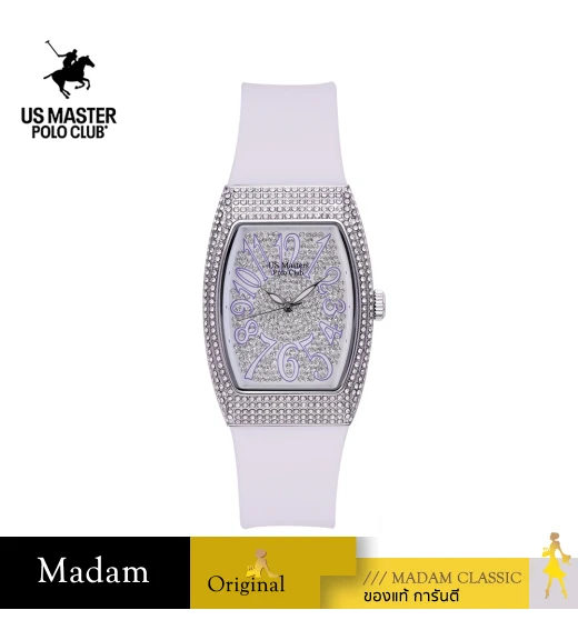 นาฬิกา US Master Polo Club USM-DK03-WE-WE RX-1 LADY DIAMONDS SHIELD WHITE / WHITE	